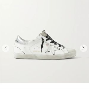 Golden Goose Superstar Distressed Tennis Shoes
